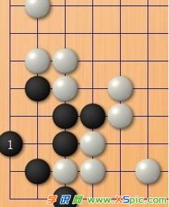 圍棋死活題練習第三十八題圖解