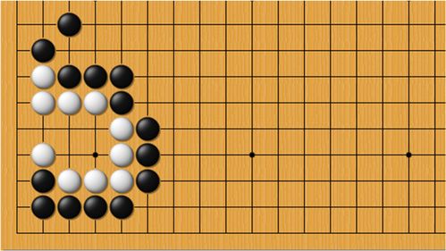 黒先殺白,外圍攻擊難以奏效,要到白棋內部找出其弱點將其擒獲
