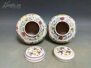 大明成化瓷 斗彩釉孔雀開(kāi)屏圍棋罐 天字款識(shí) 品如圖一眼貨