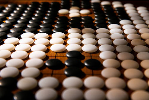 圍棋棋子造型擺拍攝影圖 攝影