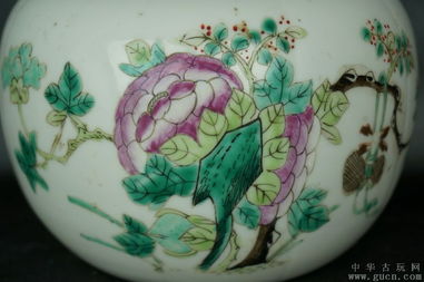 清末 精品細路花卉圍棋罐 原蓋