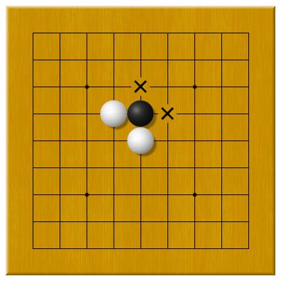 圓回唄圍棋入門教室第二課 打吃、提與長